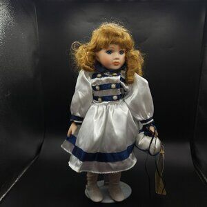Vintage Seymour Mann Cathy Doll: Hand-Painted Porcelain Sailor Outfit 16" Tall
